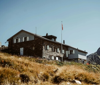 Die Maighelshütte von aussen